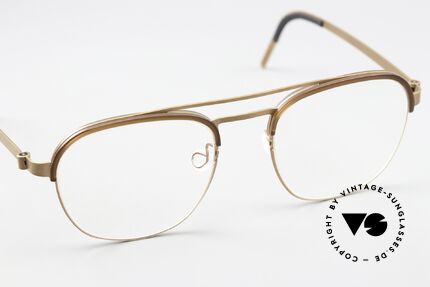 Lindberg 9840 Strip Titanium Titanium Vintage Brille Unisex, ungetragenes Designerstück mit orig. Etui von Lindberg, Passend für Herren und Damen