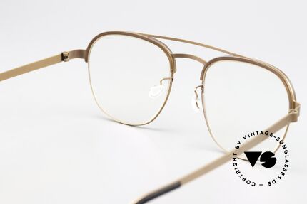 Lindberg 9840 Strip Titanium Titanium Vintage Brille Unisex, die orig. DEMOgläser können beliebig getauscht werden, Passend für Herren und Damen