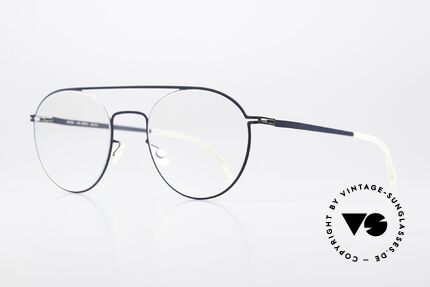 Mykita Minttu Lite Collection Metallbrille, c.91 "navy blue" (wirkt auf den ersten Blick schwarz), Passend für Herren und Damen