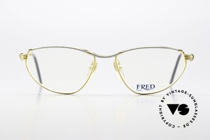 Fred Alize - S Frauen Seglerbrille 1990, marines Design (charakteristisch Fred); Top-Qualität, Passend für Damen