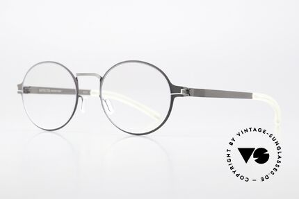 Mykita Ninni Runde Brille Grau Und Silber, color 165 = grau und silber (für Damen und Herren), Passend für Herren und Damen