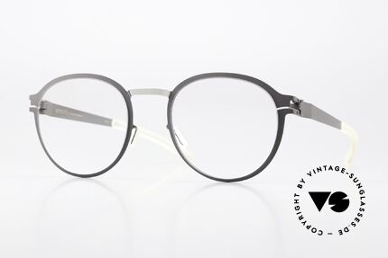 Mykita Gisbert Pantobrille Grau Und Silber Details