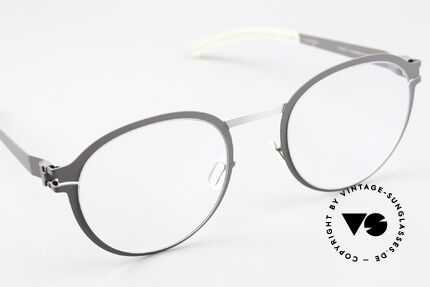 Mykita Gisbert Pantobrille Grau Und Silber, ungetragenes Modell mit Original-Etui von MYKITA, Passend für Herren und Damen