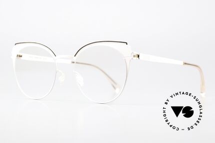 Mykita Tata Cateye Butterfly Damenbrille, weibliche Farbe 283 = champagne (zartrosa) / gold, Passend für Damen