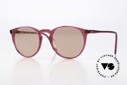 Oliver Peoples O'Malley Himbeer Rahmen Panto Stil Details