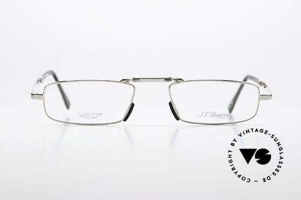 S.T. Dupont DP-8030U Faltbare Lesebrille Herren, faltbare Titanium-Fassung, Gr. 53-20, platin plattiert, Passend für Herren