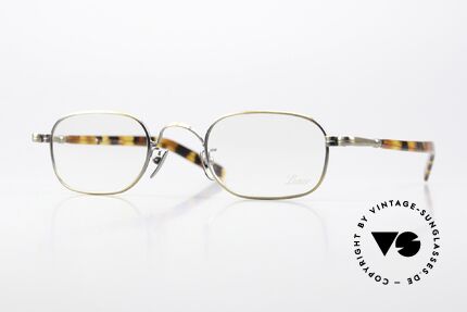 Lunor VA 105 Eckige Fassung Antik Gold, rare LUNOR Brille in Größe 43/22 und ANTIK GOLD, Passend für Herren und Damen