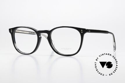 Oliver Peoples Finley Esq Schwarze Panto Brille 49mm Details