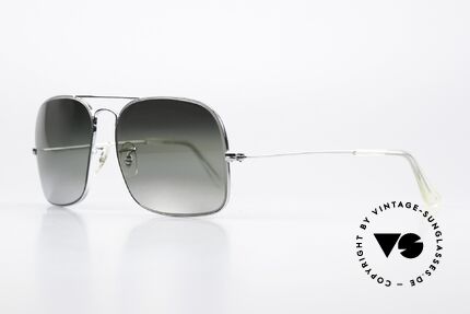 Ray Ban Winner 70er Brille Ohne B&L Gravur, silber verspiegelte Bausch&Lomb Mineralgläser, Passend für Herren