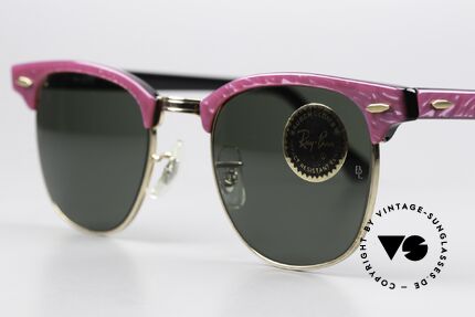 Ray Ban Clubmaster Bausch & Lomb USA Brille, Ladies-Version in "electric raspberry" Kolorierung, Passend für Damen