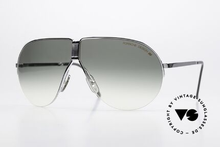 Porsche 5628 80er Faltbrille Rhodiniert, praktische 80er Jahre Faltsonnenbrille von Porsche, Passend für Herren