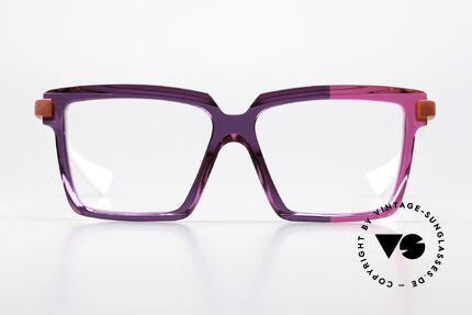 Piero Massaro 915 Technik Und Kunstbrille, lila-pinke Designer-Brillenfassung aus Sizilien, Passend für Damen