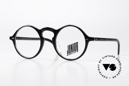 Jean Paul Gaultier 57-0072 Schwarz Mit Goldenen Nieten, Jean Paul Gaultier 57-0072 Vintage Brille; 46x24, Passend für Herren und Damen