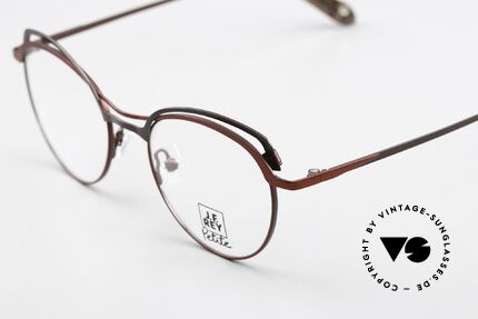 JF Rey PM081 Damenbrille Weinrot & Braun, für minimalistische Stile und innovative Materialien, Passend für Damen