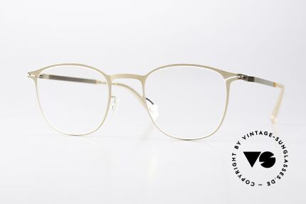 Mykita Ando Damenbrille Klassisch Gold, Mykita Brille, Modell ANDO, Größe 46-21, col 291, Passend für Damen