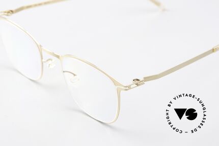 Mykita Ando Damenbrille Klassisch Gold, wohlbekannte Spitzenqualität; handmade in Germany, Passend für Damen