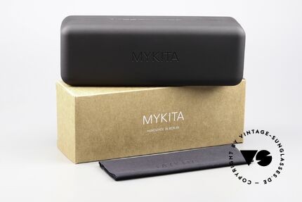 Mykita Minttu Unisex Brille Gold Jetblack, Größe: small, Passend für Herren und Damen