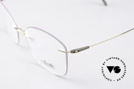 Silhouette 5500 Titanbrille Feminine Glasform, ultra leichte Titanfassung für idealen Tragekomfort, Passend für Damen