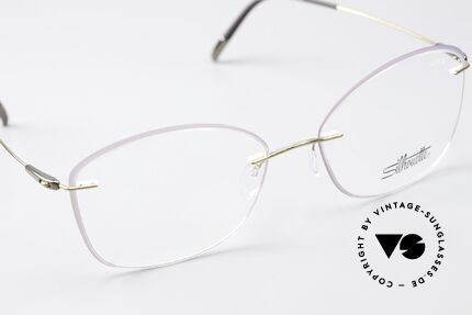 Silhouette 5500 Titanbrille Feminine Glasform, ungetragen von 2017; minimalistisch und doch edel, Passend für Damen