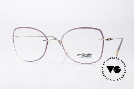 Silhouette 5500 Damenbrille Violett Rose, Silhouette 5500 JD 3830 Brille in Größe 52-19, 140, Passend für Damen