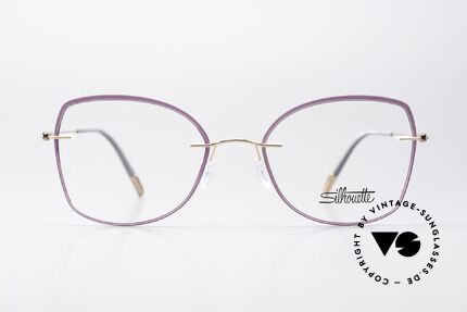 Silhouette 5500 Damenbrille Violett Rose, Kollektion: Dynamics Colorwave Core Accent Rings, Passend für Damen