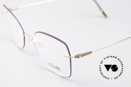 Silhouette 5500 Damenbrille Violett Rose, ultra leichte Titanfassung für idealen Tragekomfort, Passend für Damen