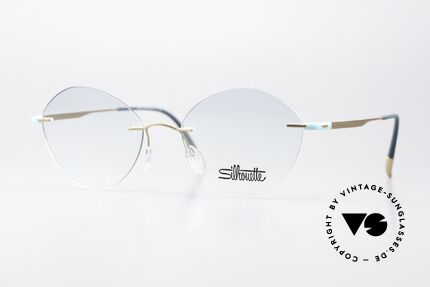 Silhouette 5516 Titanium Mattgold Türkis, Silhouette 5516 ES 7635 Brille, Größe 51-17, 135, Passend für Damen