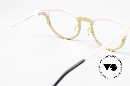 Anne Et Valentin Guimard Brille In Zartrosa Mattgold, ungetragenes Einzelstück von 2018; made in France, Passend für Damen