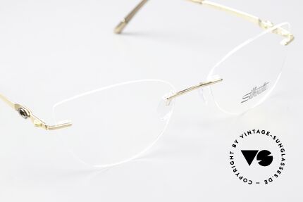 Silhouette 5513 Damenbrille Swarovski Stein, ungetragen von 2018; minimalistisch und doch edel, Passend für Damen