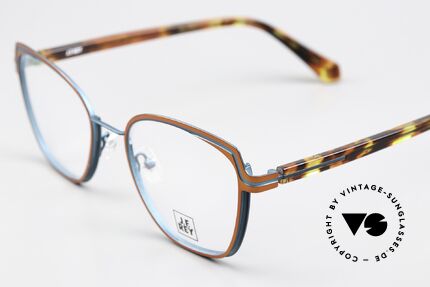 JF Rey JF3006 Damenbrille Kaminrot Türkis, für minimalistische Stile und innovative Materialien, Passend für Damen