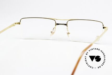 Cartier Semi T-Double Eckige Titanium Brille Herren, die Nylor Titan-Fassung ist knapp gleitsichtfähig, Passend für Herren