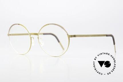 Lindberg 9853 Strip Titanium Runde Titanium Fassung, federleicht und dennoch sehr stabil und sehr langlebig, Passend für Damen