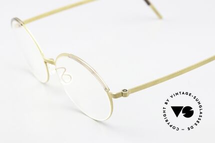 Lindberg 9853 Strip Titanium Runde Titanium Fassung, trägt für uns das Prädikat "TRUE VINTAGE LINDBERG", Passend für Damen