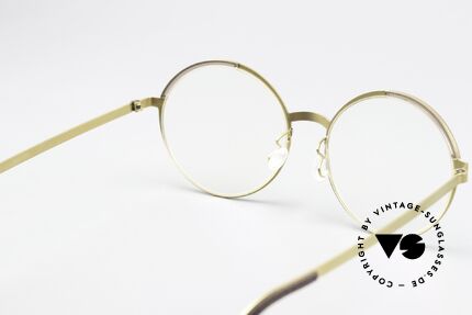 Lindberg 9853 Strip Titanium Runde Titanium Fassung, die orig. DEMOgläser können beliebig getauscht werden, Passend für Damen