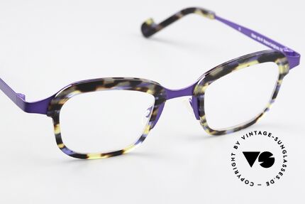 Theo Belgium Vic Damenbrille Lila Havanna, 138mm breit = eher eine medium bis large Größe, Passend für Damen