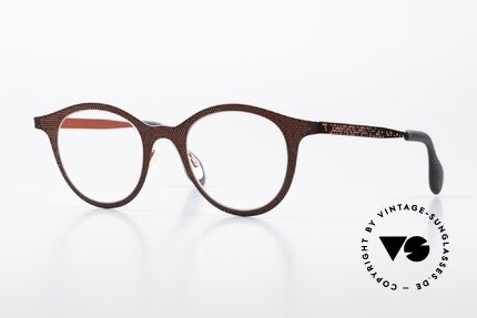 Theo Belgium Mille 61 Rahmen Wie Eine Bienenwabe, grandiose Theo Designerbrille in Größe 47-22, Passend für Damen