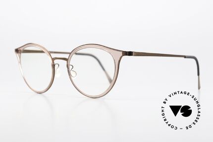 Lindberg 9728 Strip Titanium Sehr Feminines Brillendesign, bezauberndes Design & sehr interessante Kolorierung, Passend für Damen