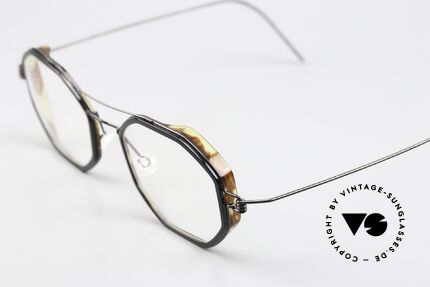 Lindberg Freddie Air Titan Rim Eckige Herrenbrille Large, eine echte Designerbrille für Herren in LARGE GRÖSSE!, Passend für Herren