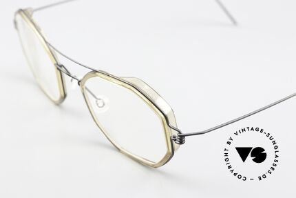 Lindberg Freddie Air Titan Rim Titanium Mit Azetat Inlays, eine echte Designerbrille für Herren in LARGE GRÖSSE!, Passend für Herren