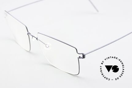 Lindberg Arnold Air Titan Rim Herrenbrille Eckig Dunkelblau, hochwertig, stilvoll & innovativ = Prädikat "VINTAGE", Passend für Herren