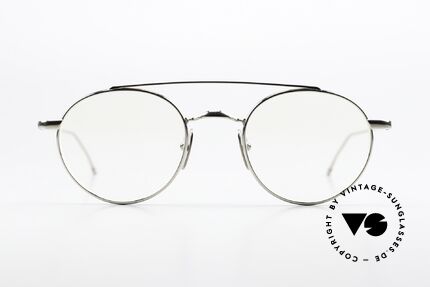 Thom Browne TB101 Stylische Designerbrille Men, versilberte Titanium-Fassung in Größe 49-22, 150mm, Passend für Herren