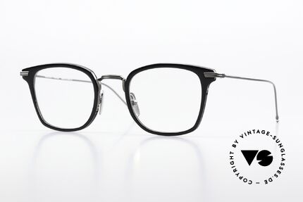 Thom Browne TBX905 Sehr Stilvolle Eckige Brille, Thom Browne Brille, Modell TBX905-49-01, BLK BLK, Passend für Herren