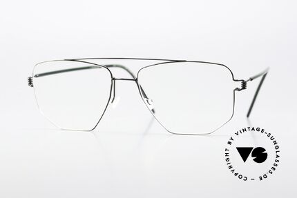 Lindberg Edwin Air Titan Rim Sehr Maskuline Brillenform, eckige Brille von Lindberg aus der Air Titanium Serie, Passend für Herren