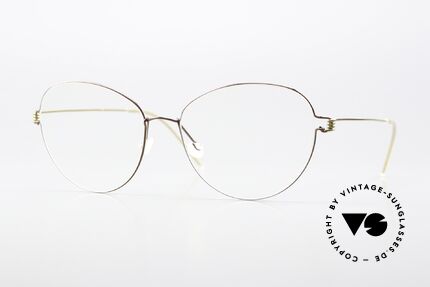 Lindberg Lene Air Titan Rim Sehr Weibliche Brillenform, Lindberg Damenbrille der Air Titanium Rim Kollektion, Passend für Damen