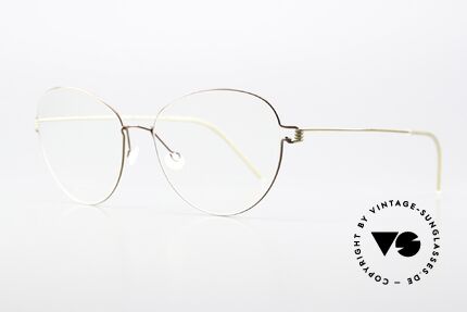 Lindberg Lene Air Titan Rim Sehr Weibliche Brillenform, medium Größe 54-16, mit einer Bügellänge von 135mm, Passend für Damen