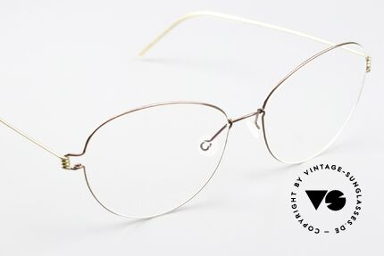 Lindberg Lene Air Titan Rim Sehr Weibliche Brillenform, ungetragenes Designerstück mit LINDBERG Hart-Etui, Passend für Damen