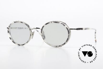 Thom Browne TBS813 Entspiegelte Sonnengläser, Thom Browne Sonnenbrille, TBS813-49-03, GRY SLV, Passend für Herren