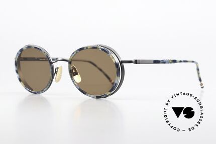 Thom Browne TBS813 Stilvolle Runde Sonnenbrille, wirklich stilvoll & in Spitzenqualität, made in Japan, Passend für Herren