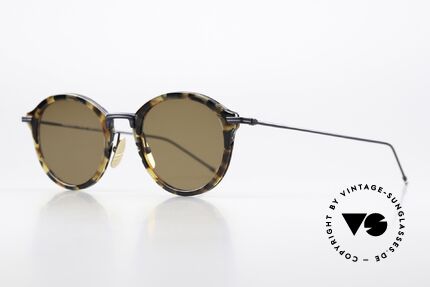 Thom Browne TBS908 Stilvolle Panto Sonnenbrille, wirklich stilvoll & in Spitzenqualität, made in Japan, Passend für Herren