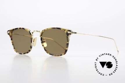 Thom Browne TBS905 Feinste Herrensonnenbrille, wirklich stilvoll & in Spitzenqualität, made in Japan, Passend für Herren